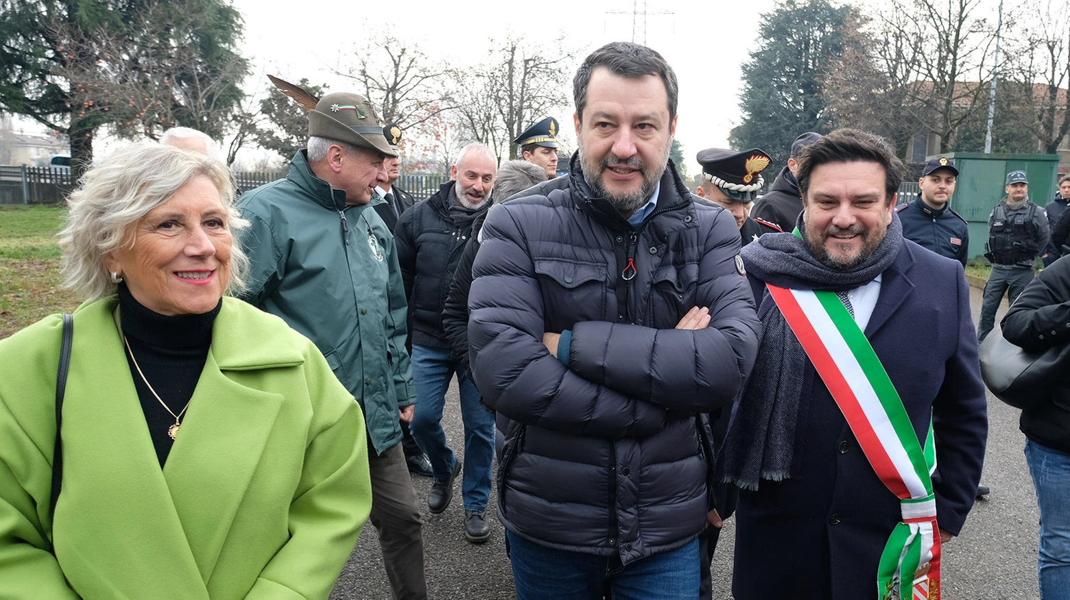 Matteo Salvini inaugura sede Protezione civile a Desio e rilancia: "Presto la Pedemontana"