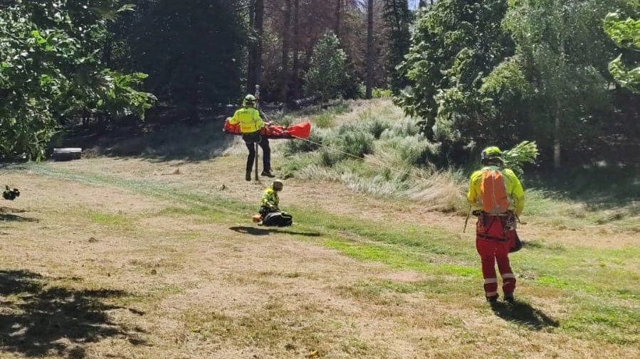 Il Soccorso Alpino è intervenuto in aiuto del ragazzo Il Soccorso Alpino è intervenuto in aiuto del ragazzo