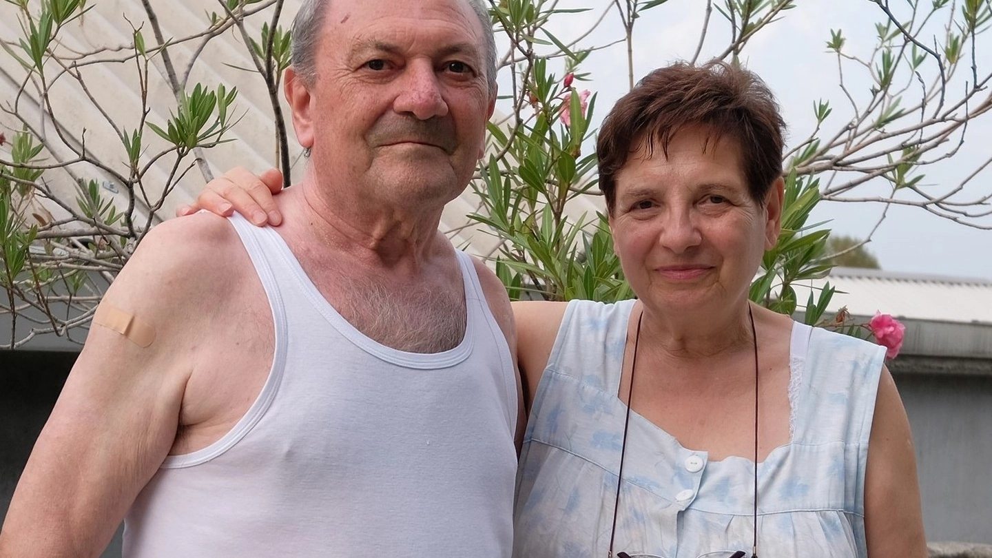 Egidio Berretta e la moglie Andreina in via Maspero dal 1969