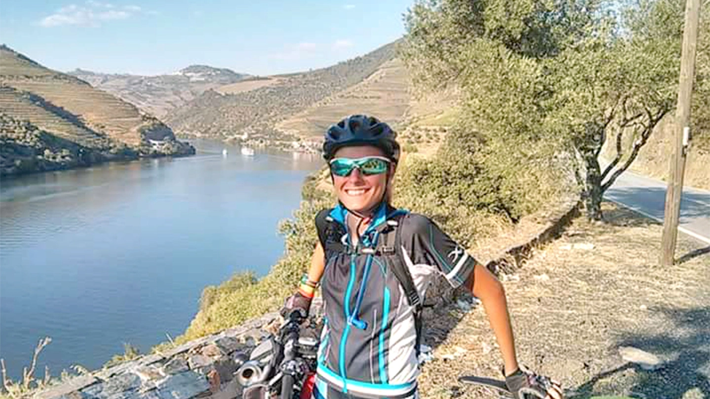 Il sorriso  di Rita Sozzi n poco più di un mese ha pedalato per 3100 chilometri