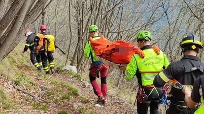 L'escursionista è stato riportato a valle dagli uomini del Soccorso alpino
