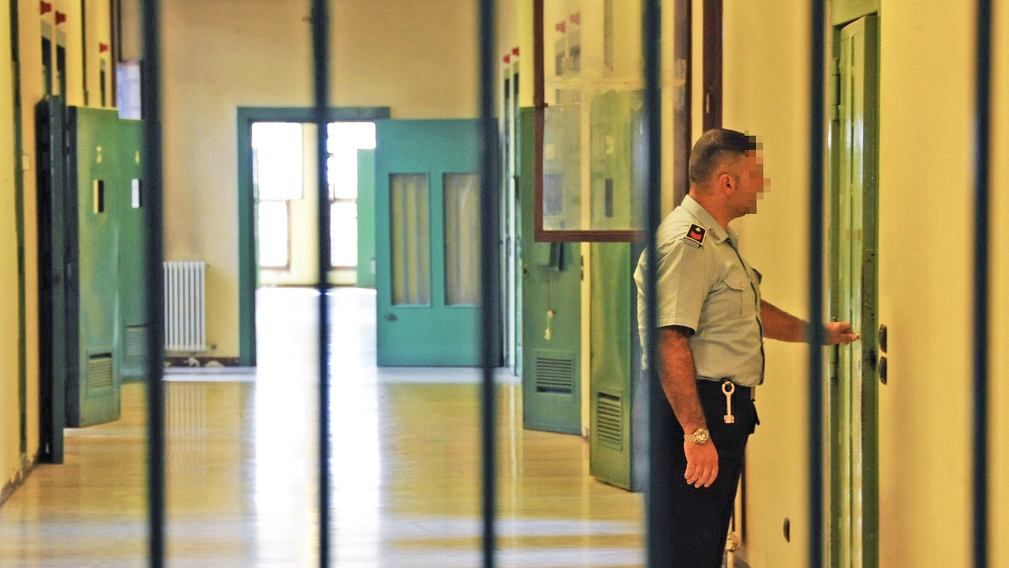 L'interno del carcere di via Gleno a Bergamo L'interno del carcere di via Gleno a Bergamo