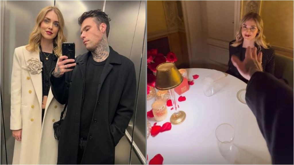 Fedez e Chiara Ferragni insieme a San Valentino (da Instagram @Fedez)