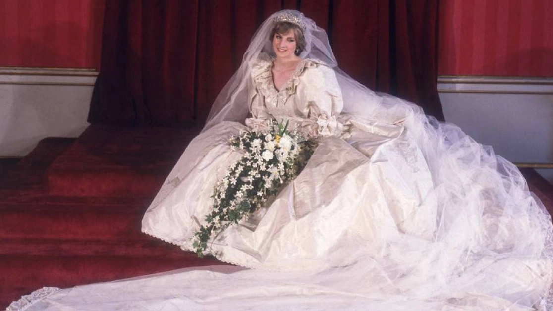 L'abito da sposa di lady Diana