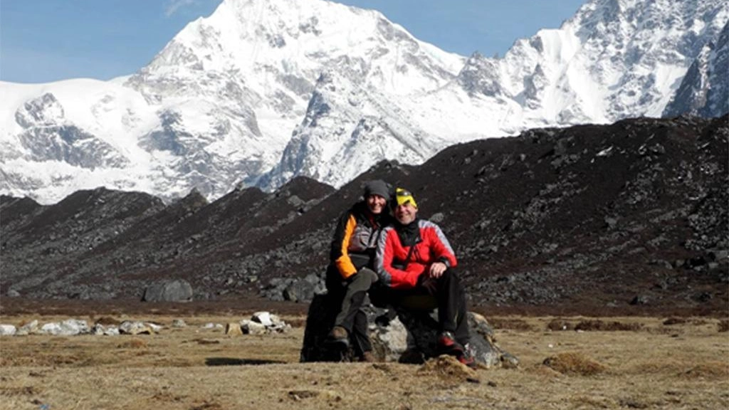 Nives Meroi e Romano Benet sull'Himalaya (Ansa)