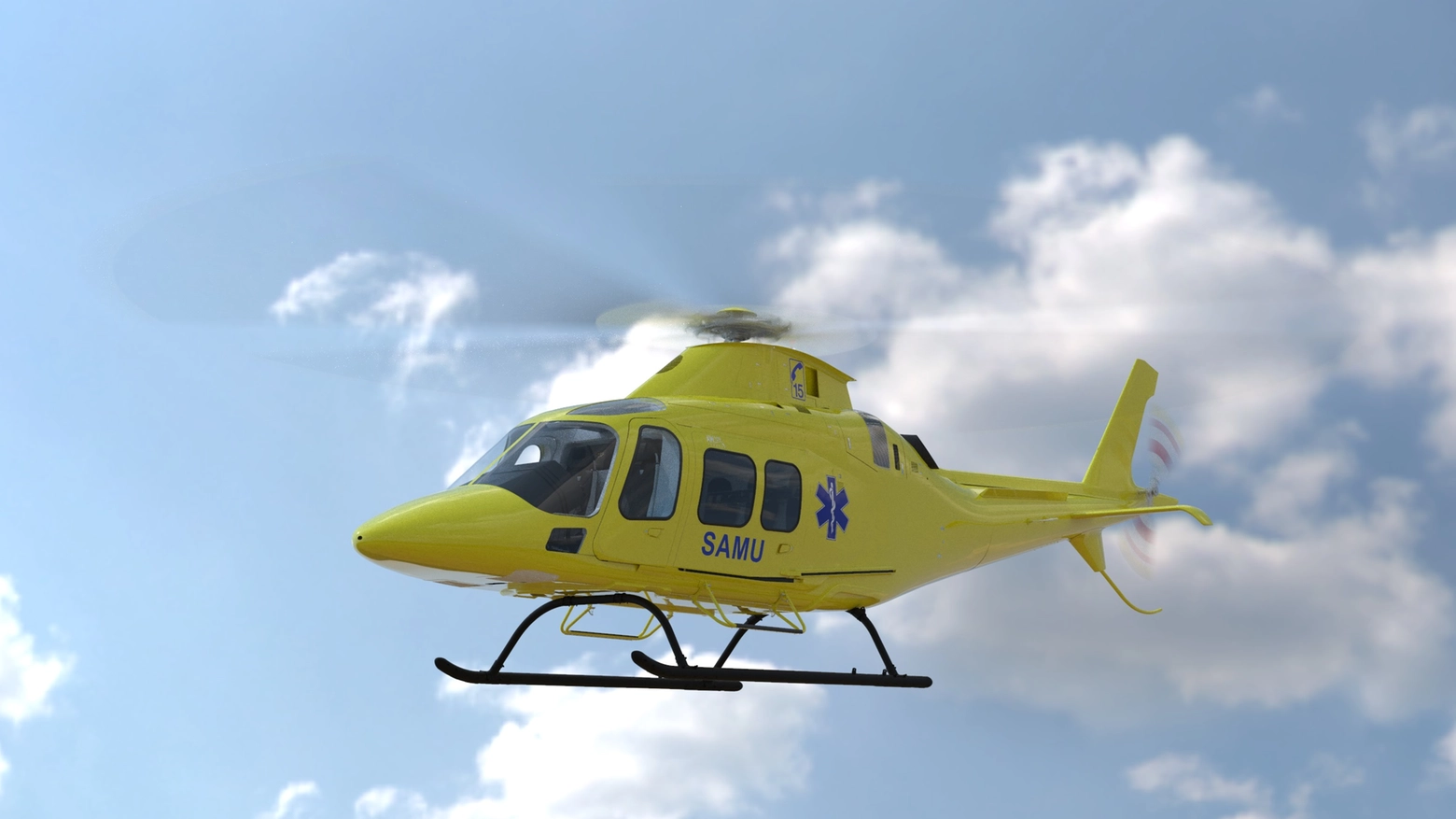 L'elicottero leggero bimotore è stato scelto da SAF Hélicoptère sper supportare le operazioni di servizio sanitario d’emergenza