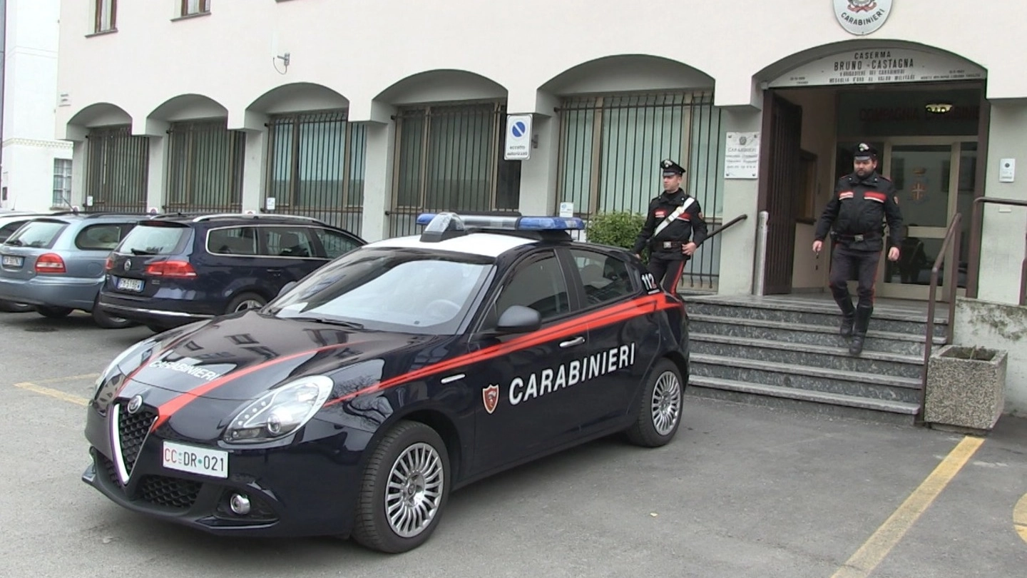 a caserma dove ha sede la Compagnia Carabinieri di Tirano 