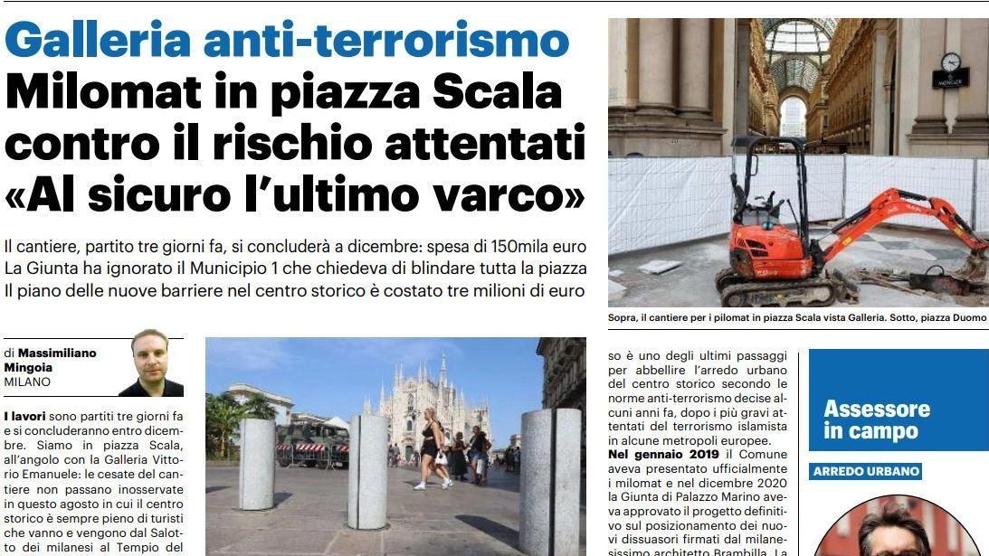Un recente articolo del Giorno che parlava proprio dei milomat in arrivo