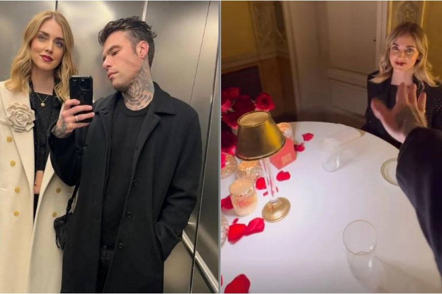 Fedez e Chiara Ferragni insieme a San Valentino (da Instagram @Fedez)