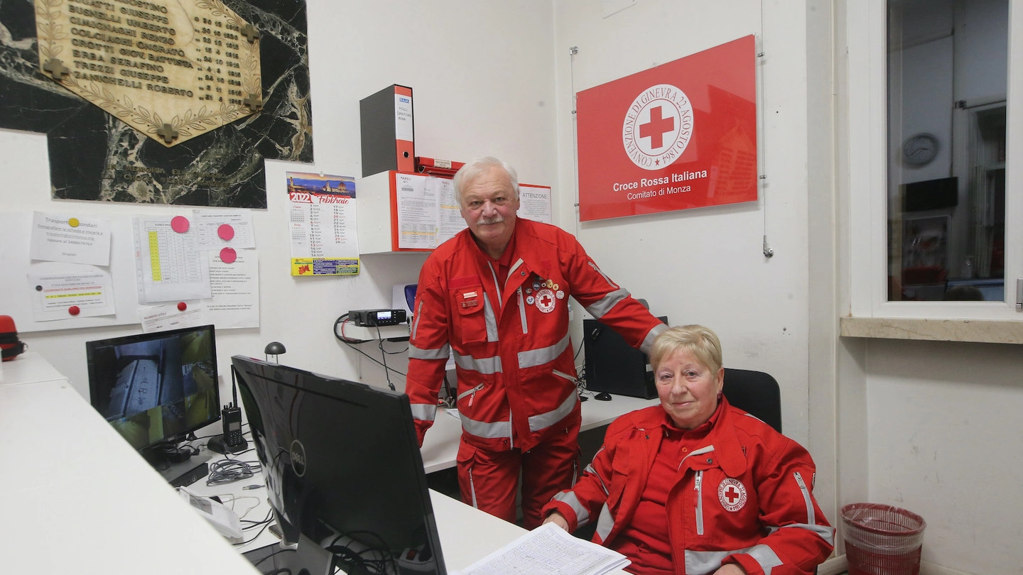 Annalisa Lavezzi con il marito Giuseppe Cerizza, entrambi volontari Croce Rossa
