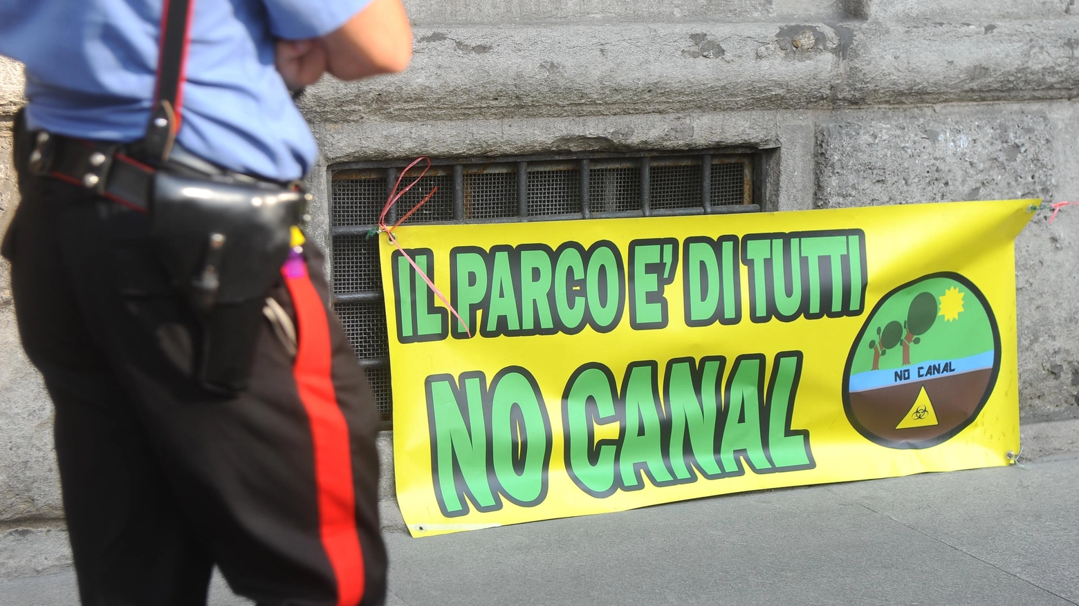 Proteste di comitati "No Canal" (Newpress)