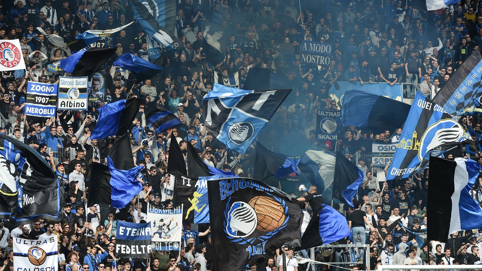 La curva dell'Atalanta