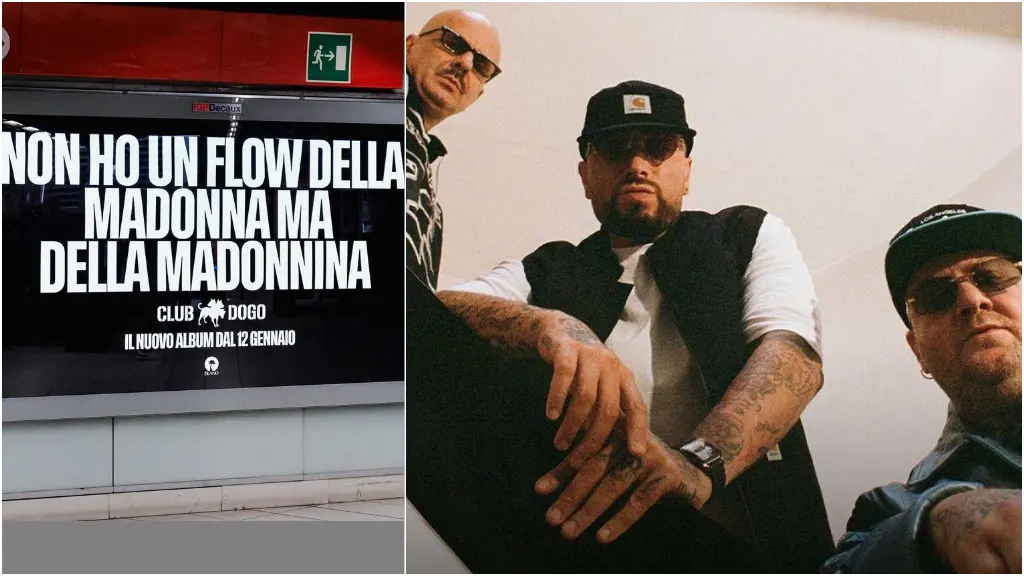 Club Dogo, Milano tappezzata di manifesti per il lancio del nuovo disco. E  arriva anche il pop up store