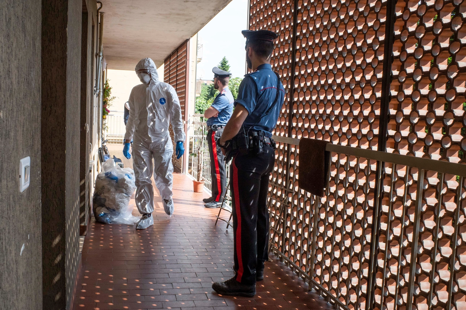 la ricognizione dei carabinieri in via Cogne