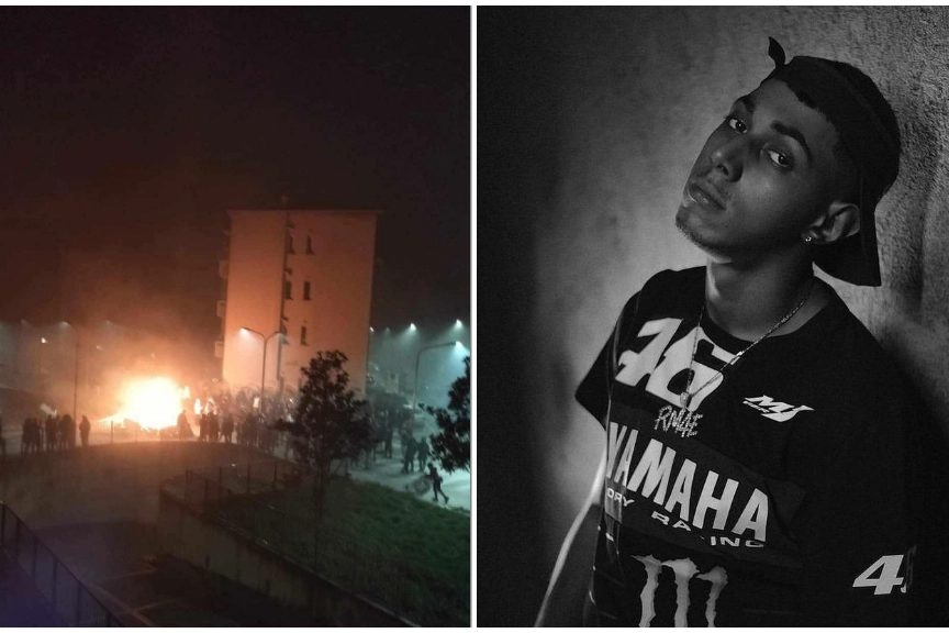 La notte incendiaria in via Zamagna; a lato, il rapper Keta
