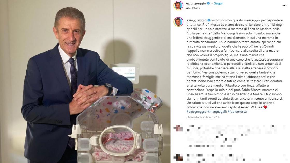 Ezio Greggio e la bufera sulla mamma “vera” di Enea: “Il mio ...