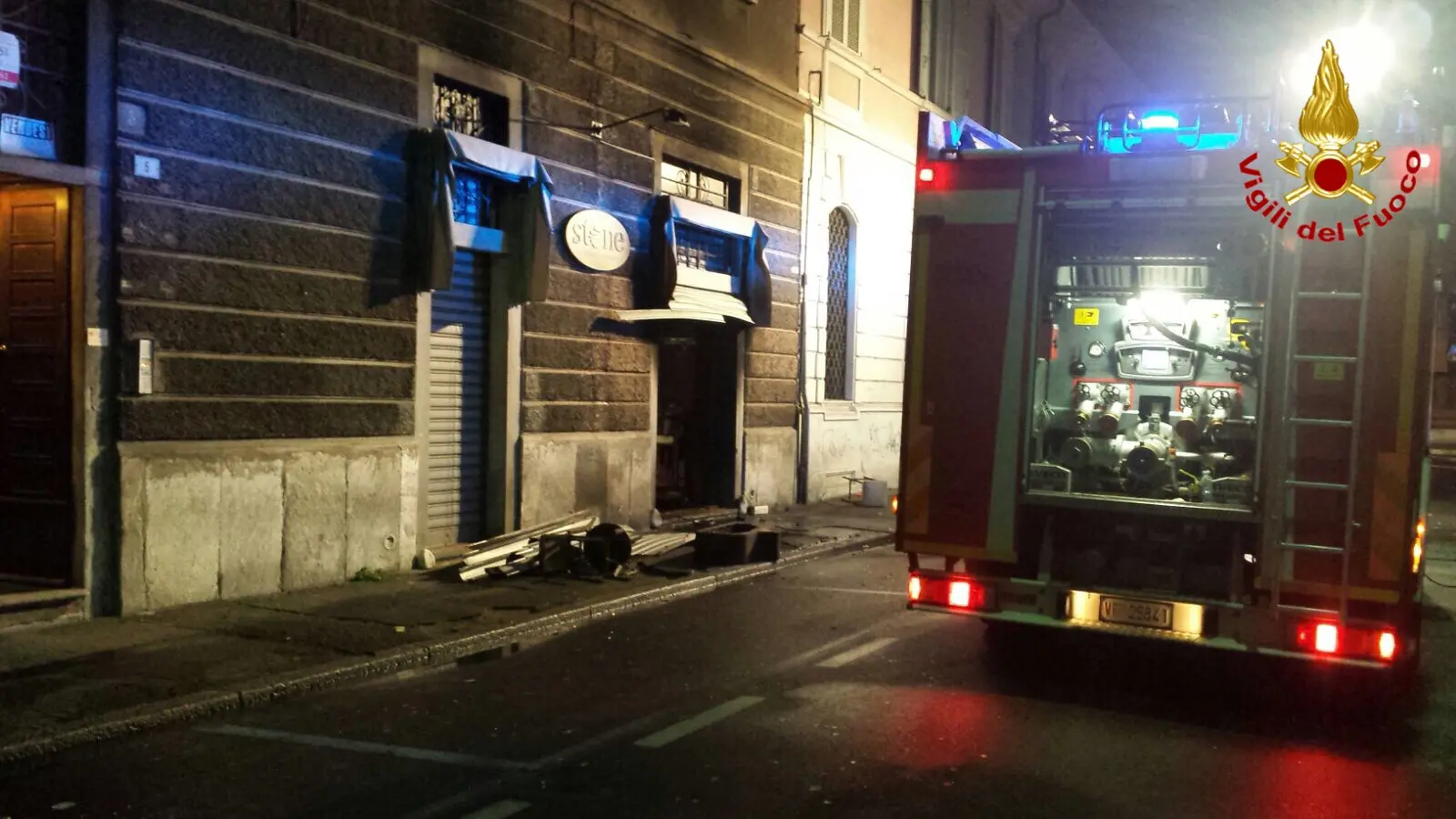 Busto Arsizio: esplosione in un bar in centro