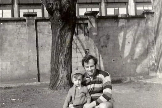 Luca Paladini e il papà in una foto postata su Facebook