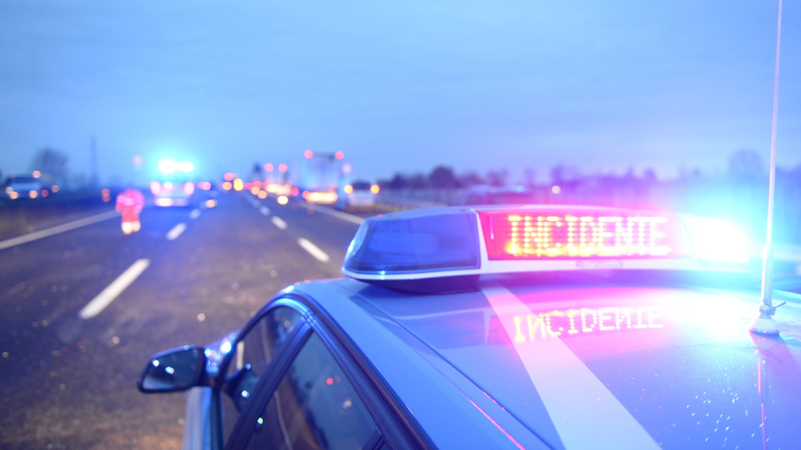 Dopo l'incidente l'autostrada e rimasta a lungo bloccata