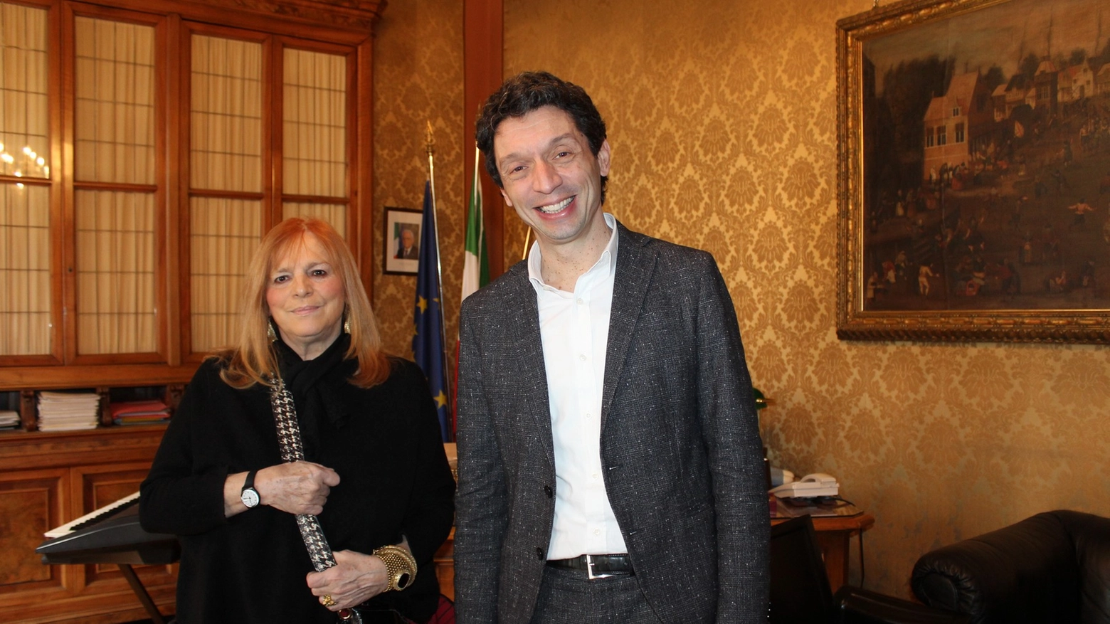 Claudia Balotta e il sindaco Galimberti