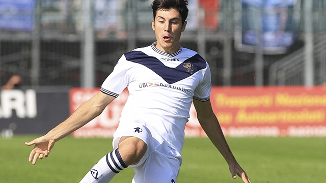 Dimitri Bisoli, autore del gol del pareggio del Brescia, il terzo per il centrocampista