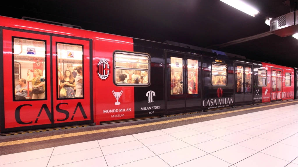 Il nuovo treno della metropolitana, griffato Milan