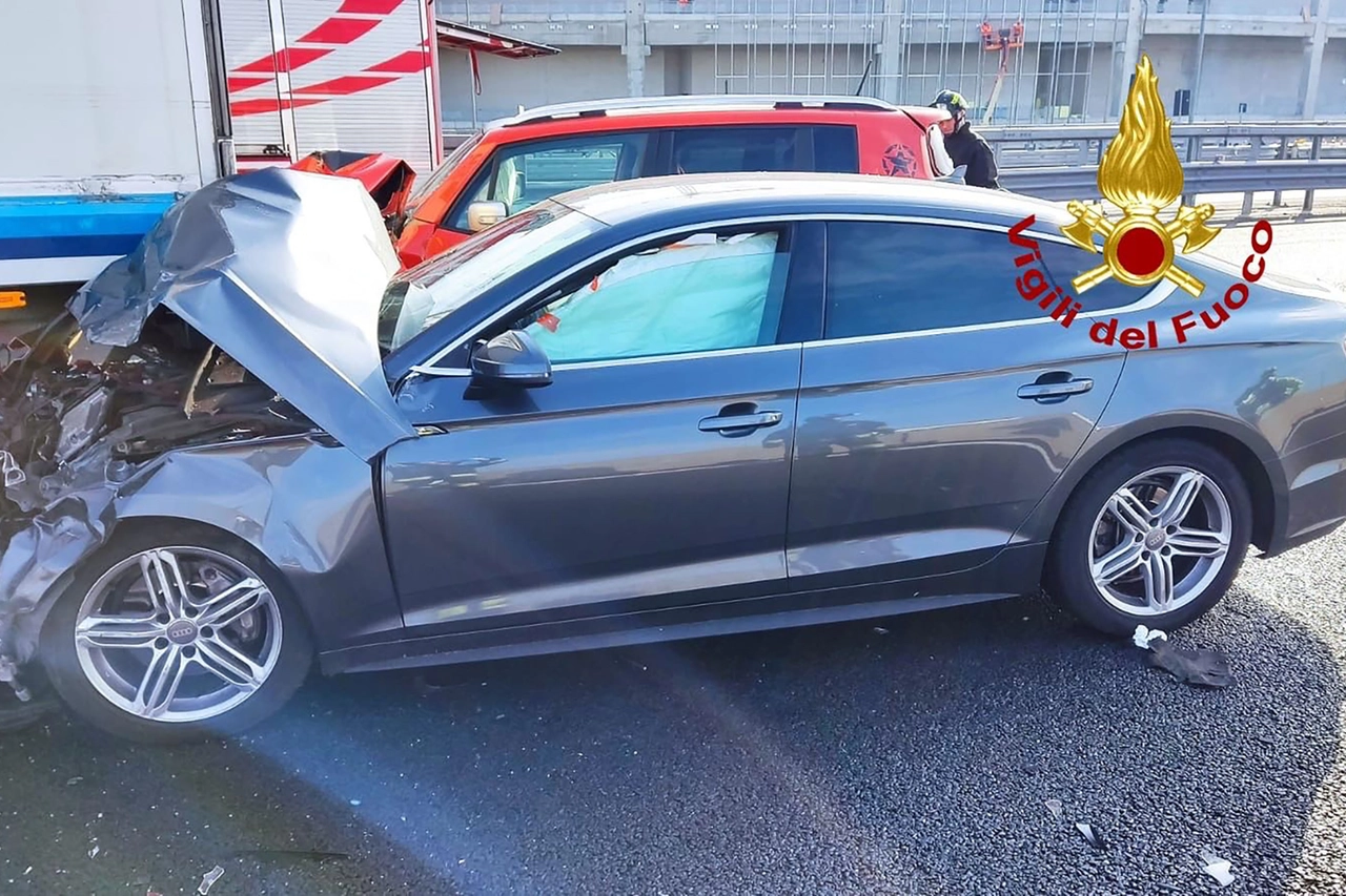 Una delle auto coinvolte
