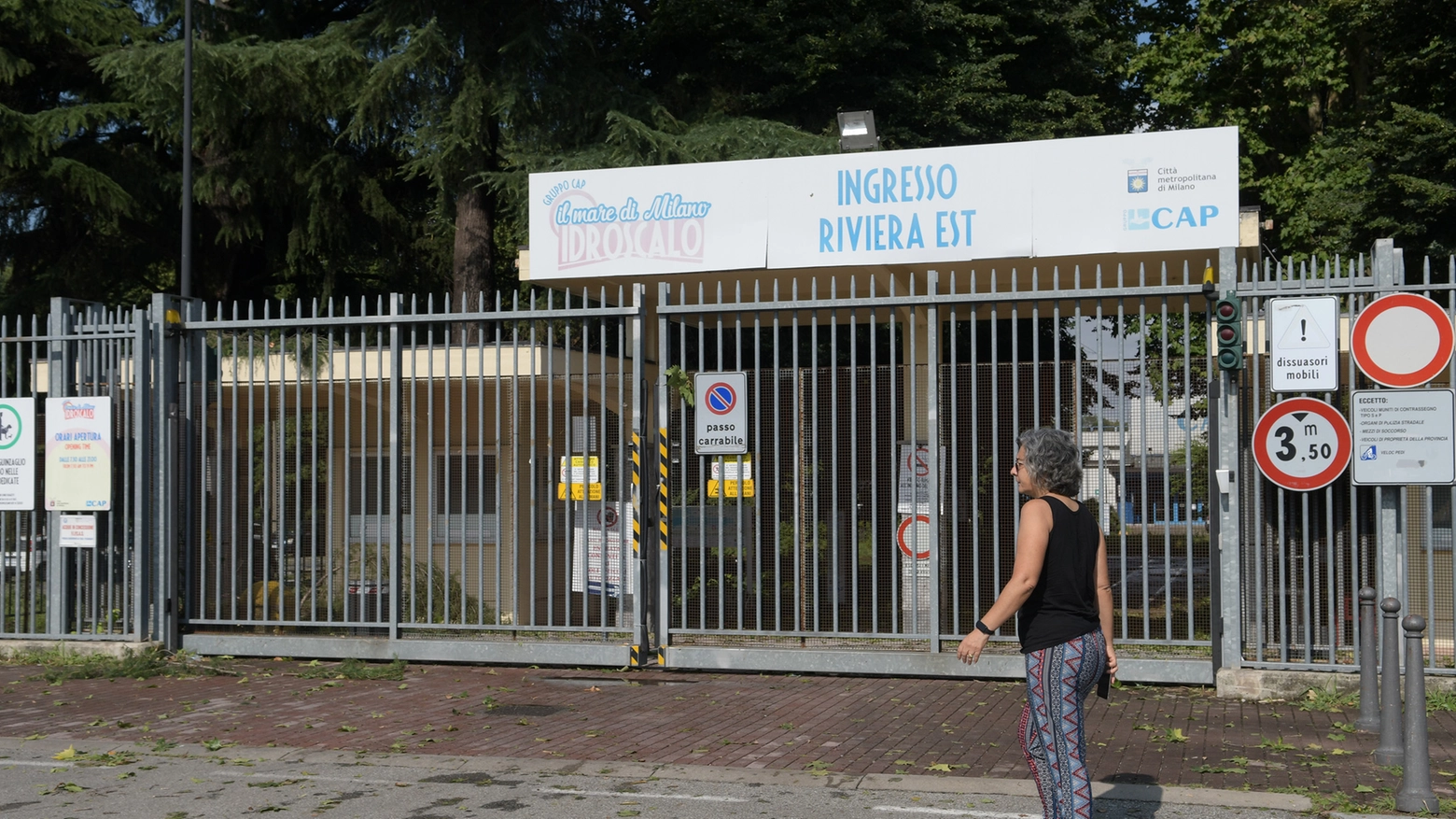 L'ingresso Est dell'Idroscalo