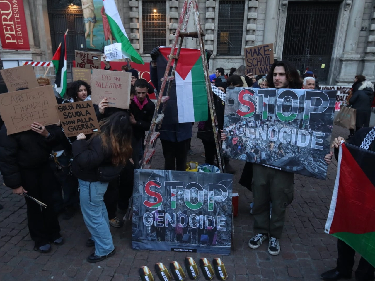 Prima della Scala, protesta Palestina