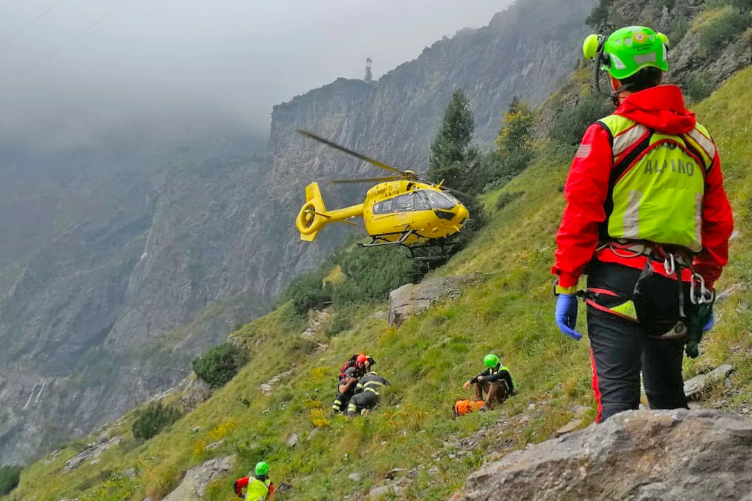 Soccorso alpino (foto di repertorio)