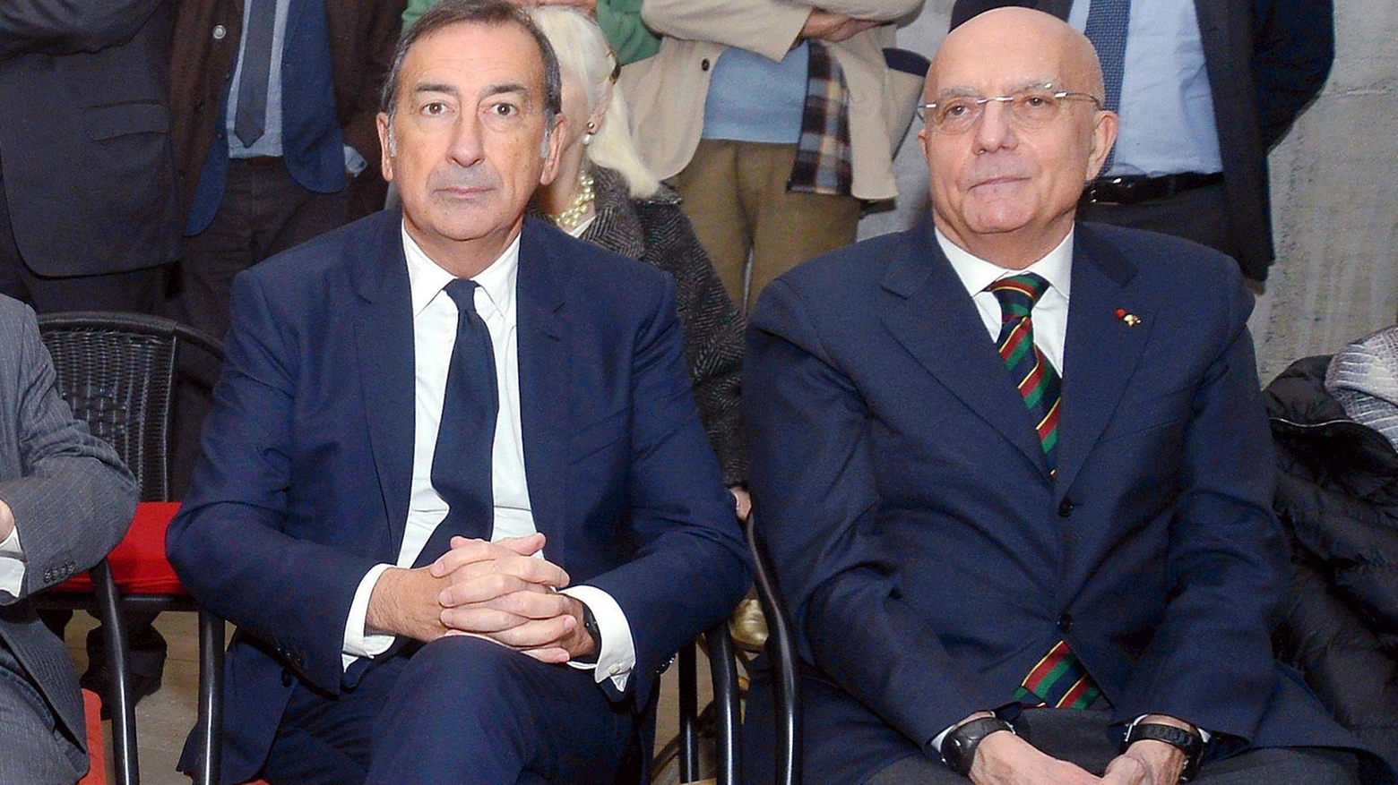 Da sinistra, Giuseppe Sala e Gabriele Albertini