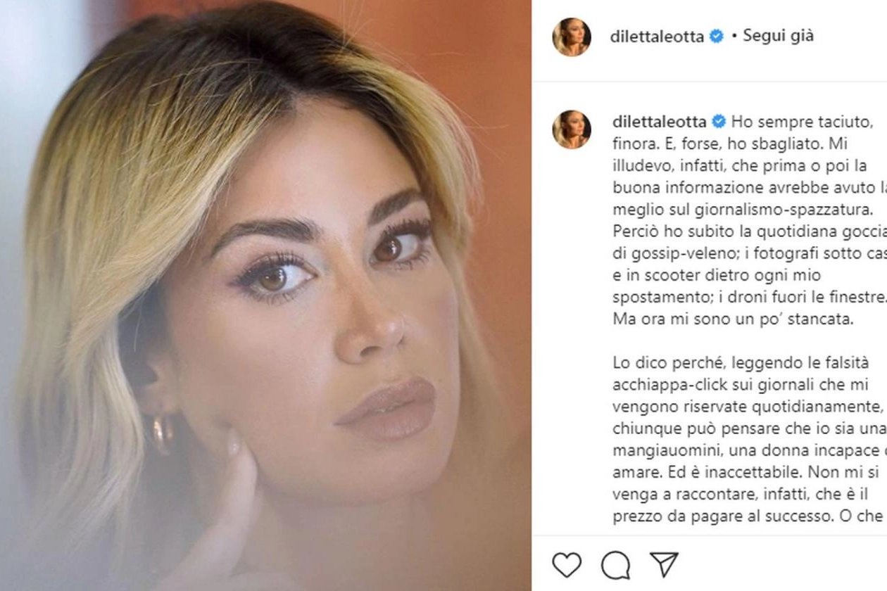 Il post di Diletta Leotta (da Instagram)