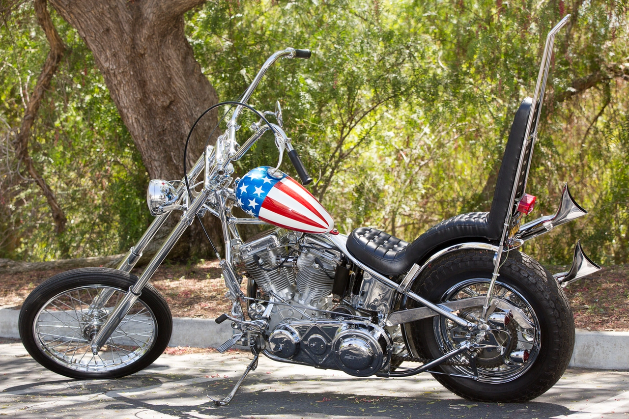 La motocicletta Harley-Davidson del film 'Easy Rider' (Ap)