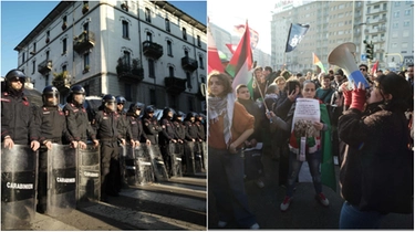 Corteo per la Palestina in piazzale Loreto, i manifestanti sfidano i divieti: “La repressione non ci fermerà”