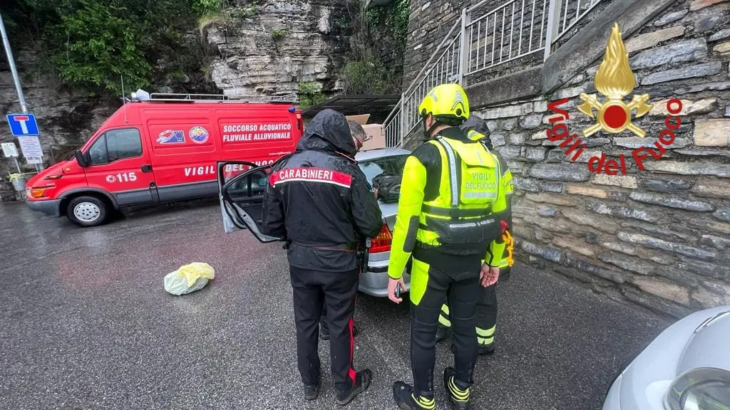 La zona in cui è caduto l'uomo La zona in cui è caduto l'uomo
