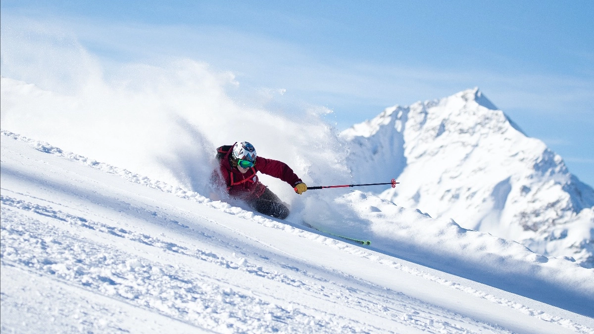 Uno sciatore a Bormio (Foto RobyTrab)