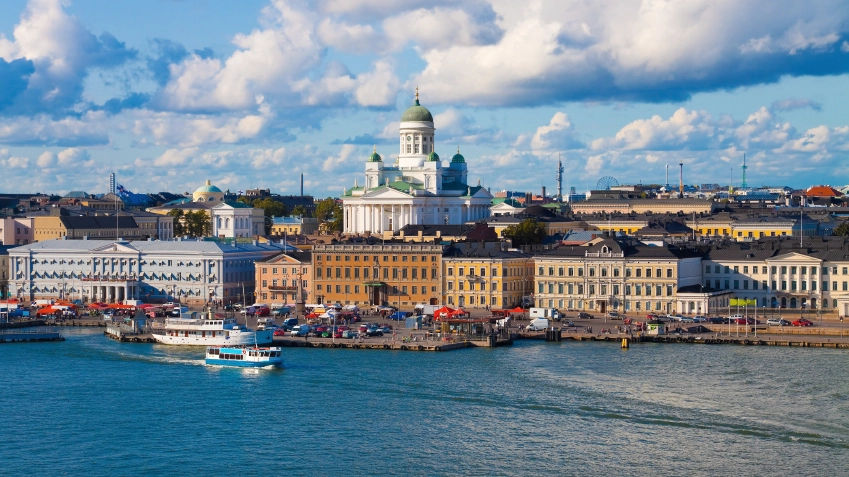 Una veduta di Helsinki, capitale della Finlandia