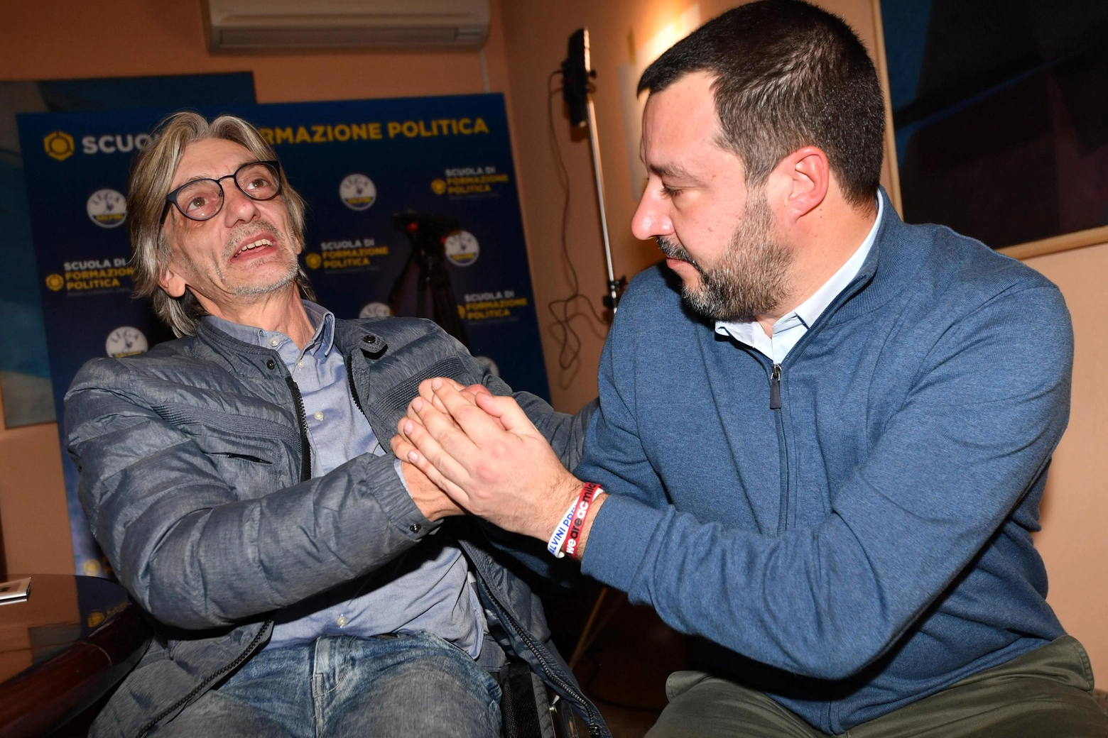 Alberto Torregiani e Matteo Salvini