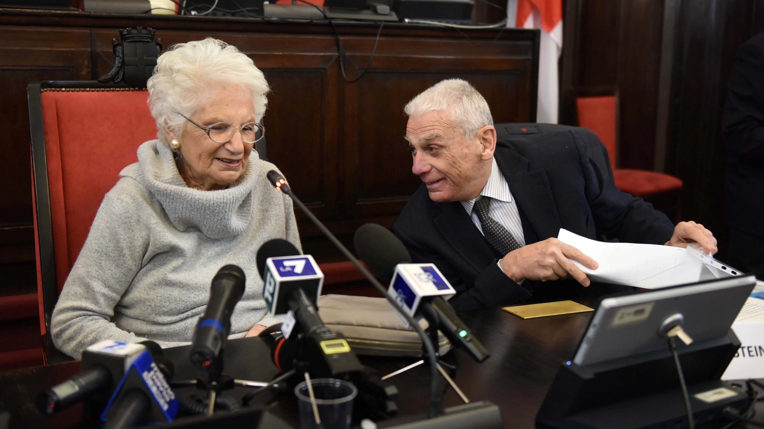 Liliana Segre e Marco Steiner