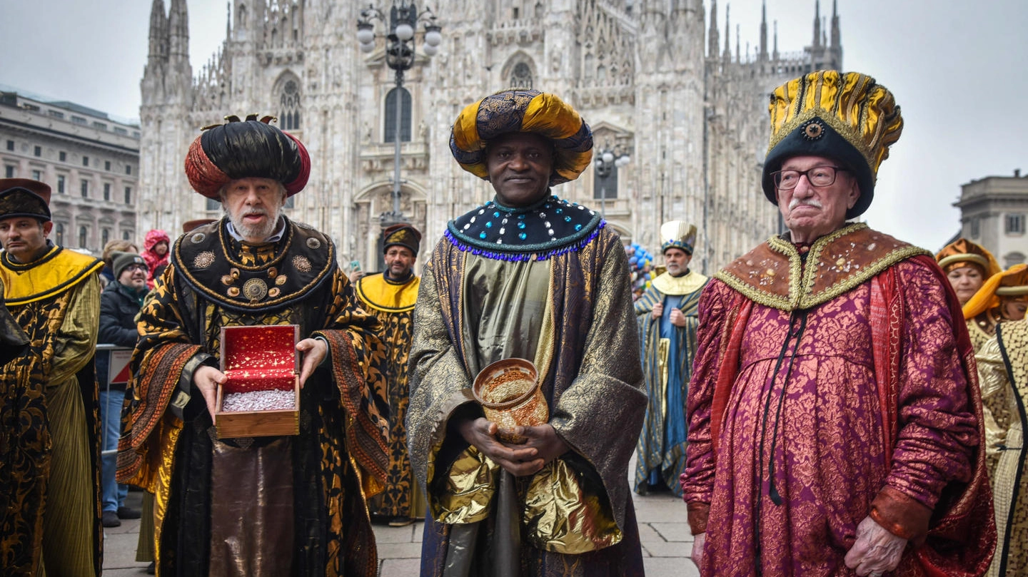 Corteo dei Magi per l'Epifania a Milano