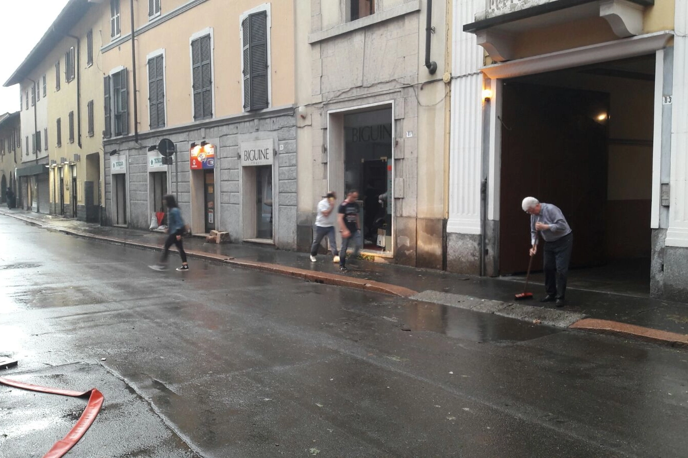 La pioggia a Legnano