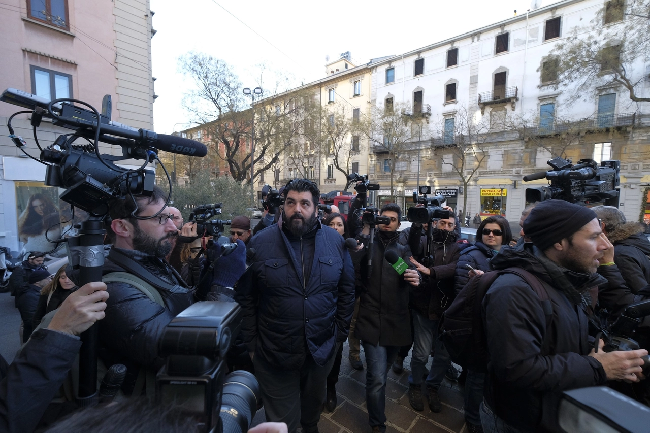Antonino Cannavacciuolo ai funerali di Marchesi