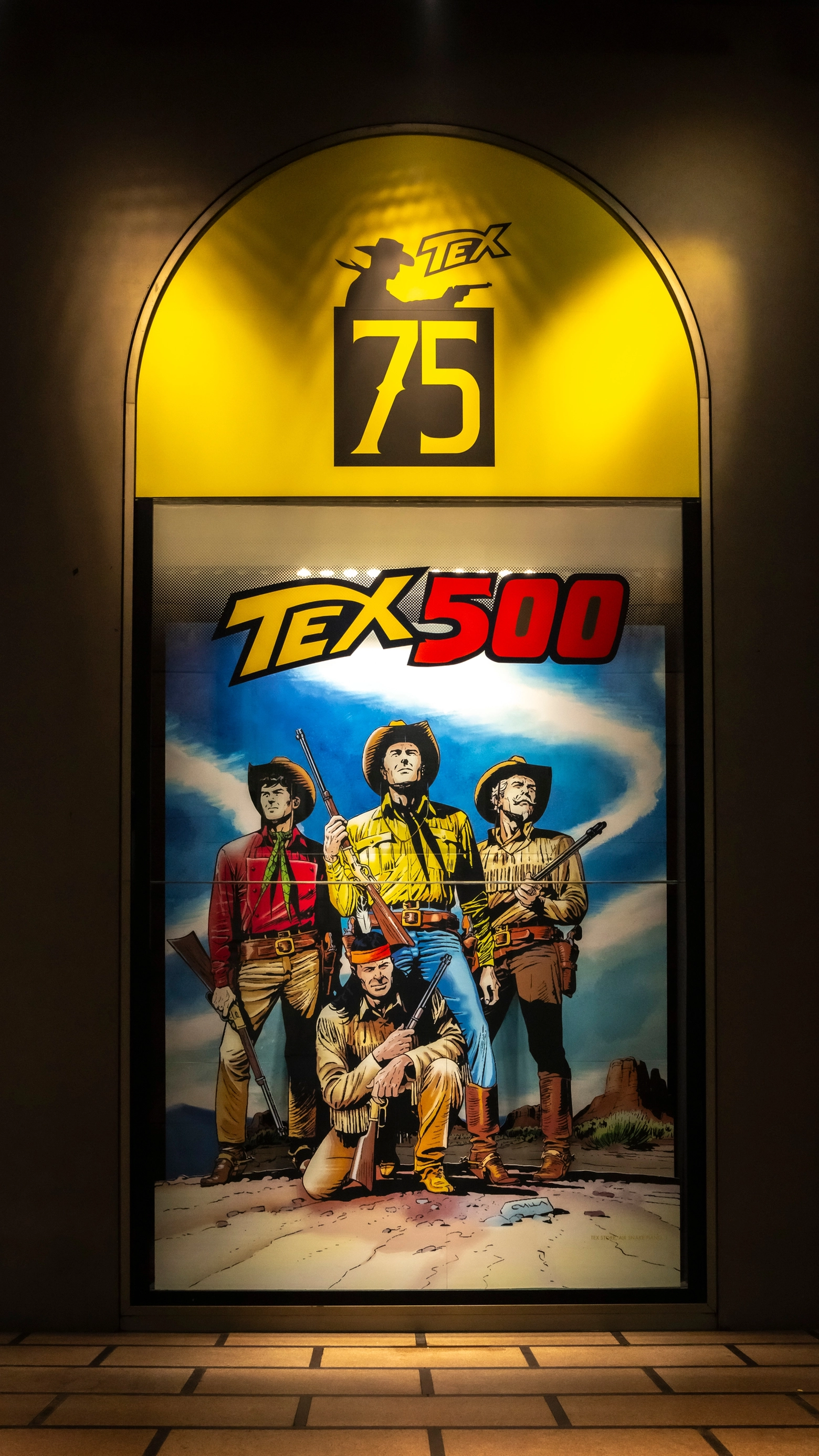 Tex Willer e i suoi pards alla Rinascente