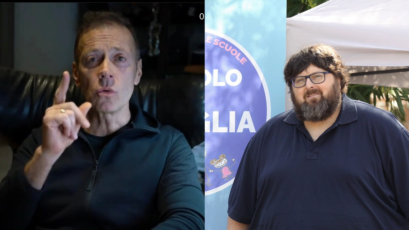 Rocco Siffredi e Mario Adinolfi