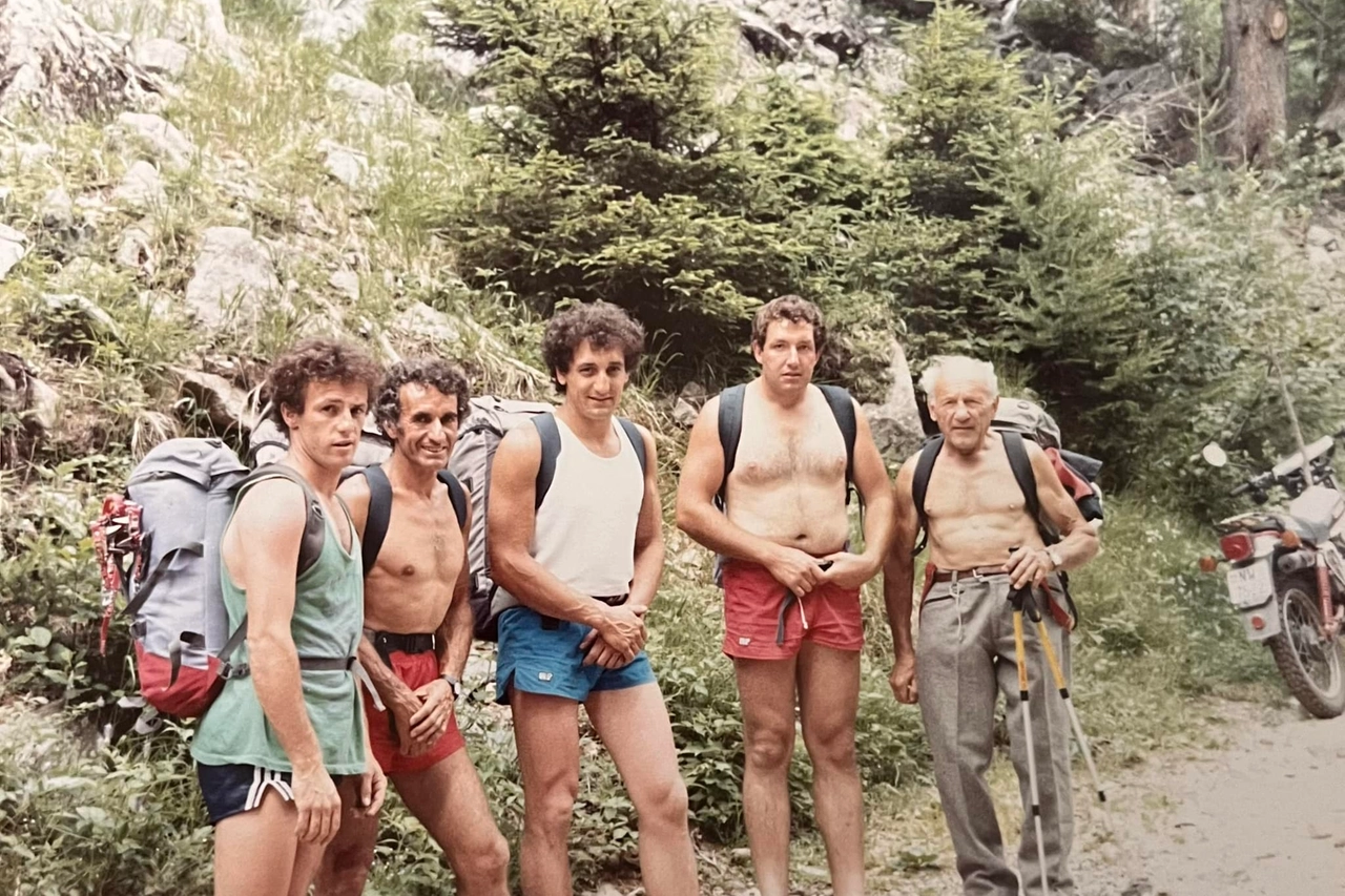 Da sinistra Danilo Valsecchi, Mario Conti, Daniele Bianchi, Floriano Castelnuovo e Riccardo Cassin