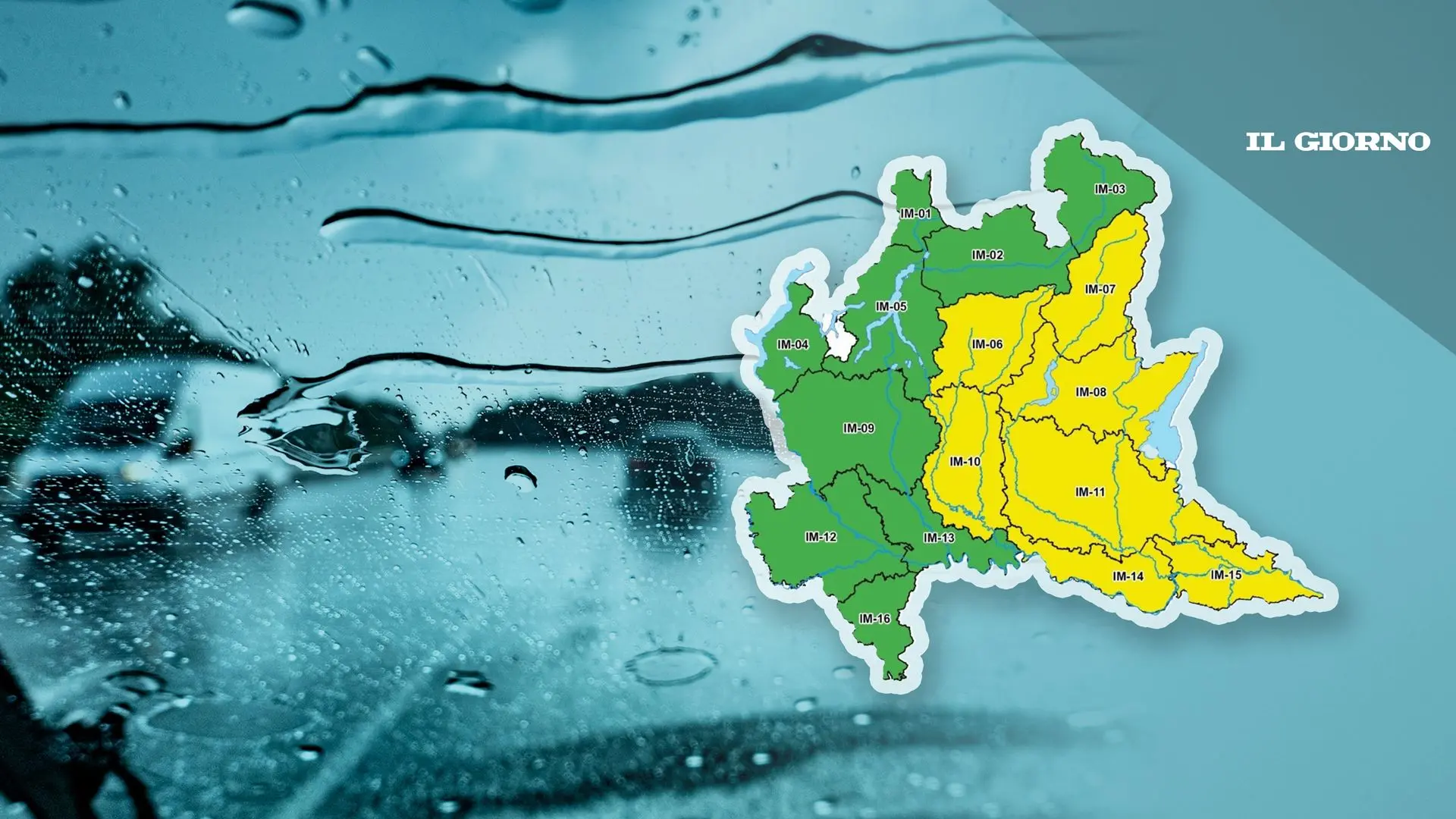 Allerta meteo gialla Lombardia: forti temporali. Dove e quando: la mappa