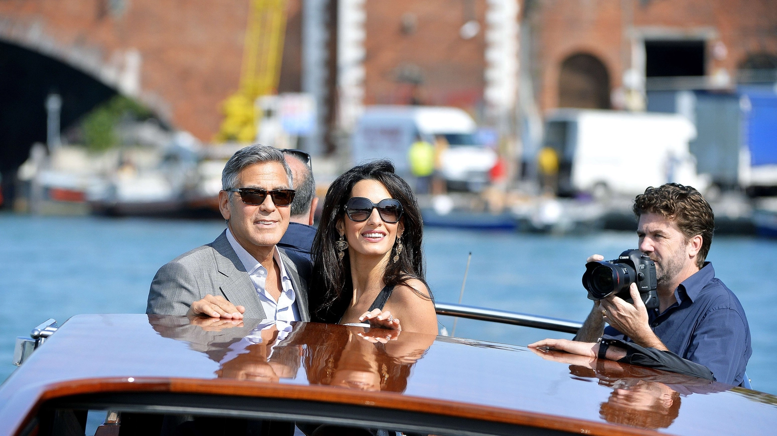 George Clooney e Amal Alamuddin (Afp)