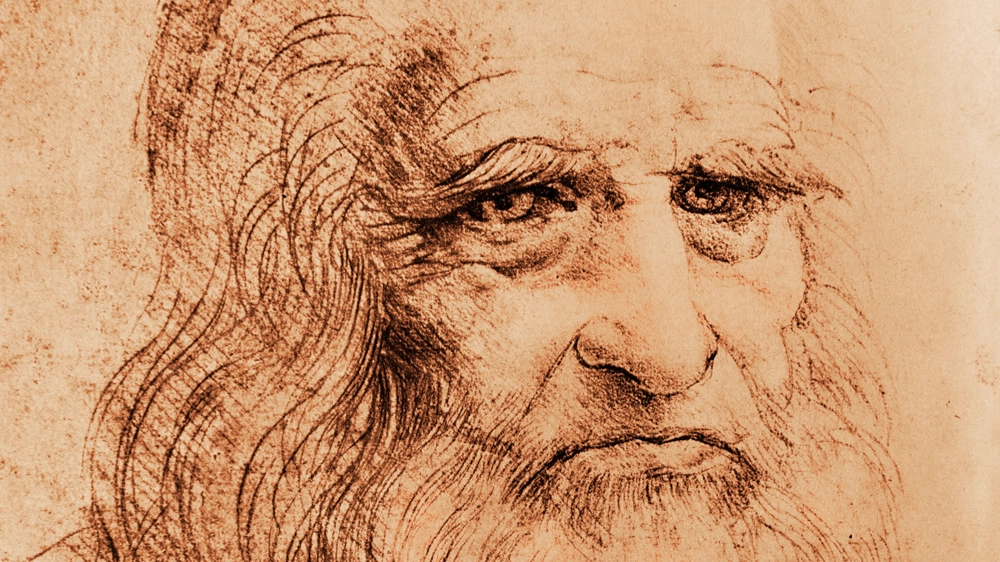 Particolare dell'Autoritratto di Leonardo da Vinci (Foto: B.A.E. Inc./Alamy/Olycom)