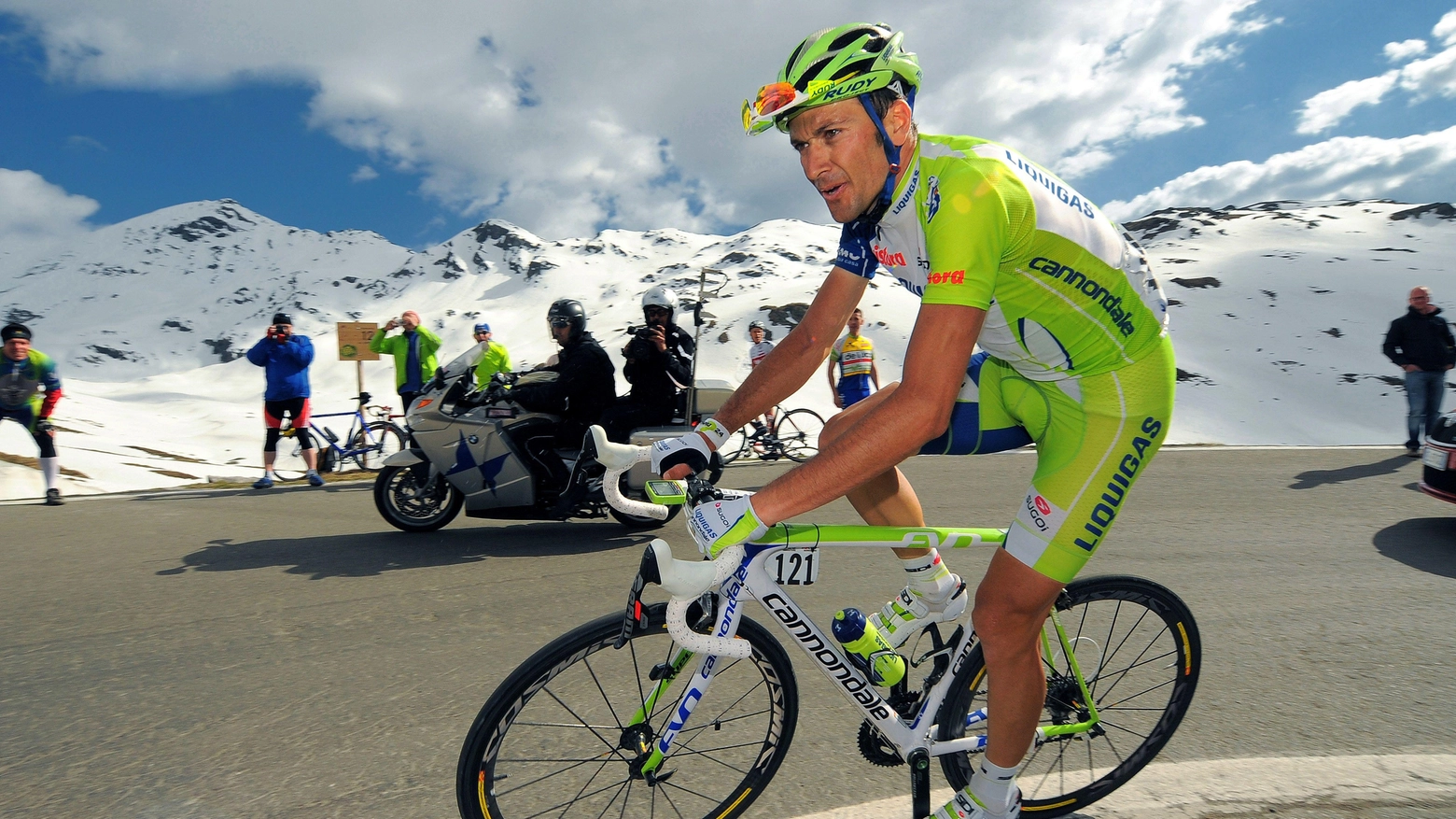 Il  campione di ciclismo Ivan Basso