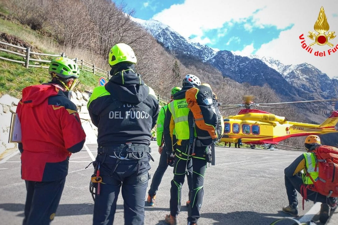 Le ricerche del disperso in corso